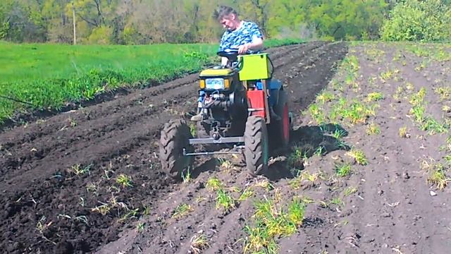 Повышение оборотов почвофрезы в реальной работе в пол