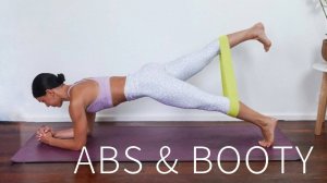 Move with Nicole - 15 MIN ABS & BOOTY BAND WORKOUT || At-Home Pilates