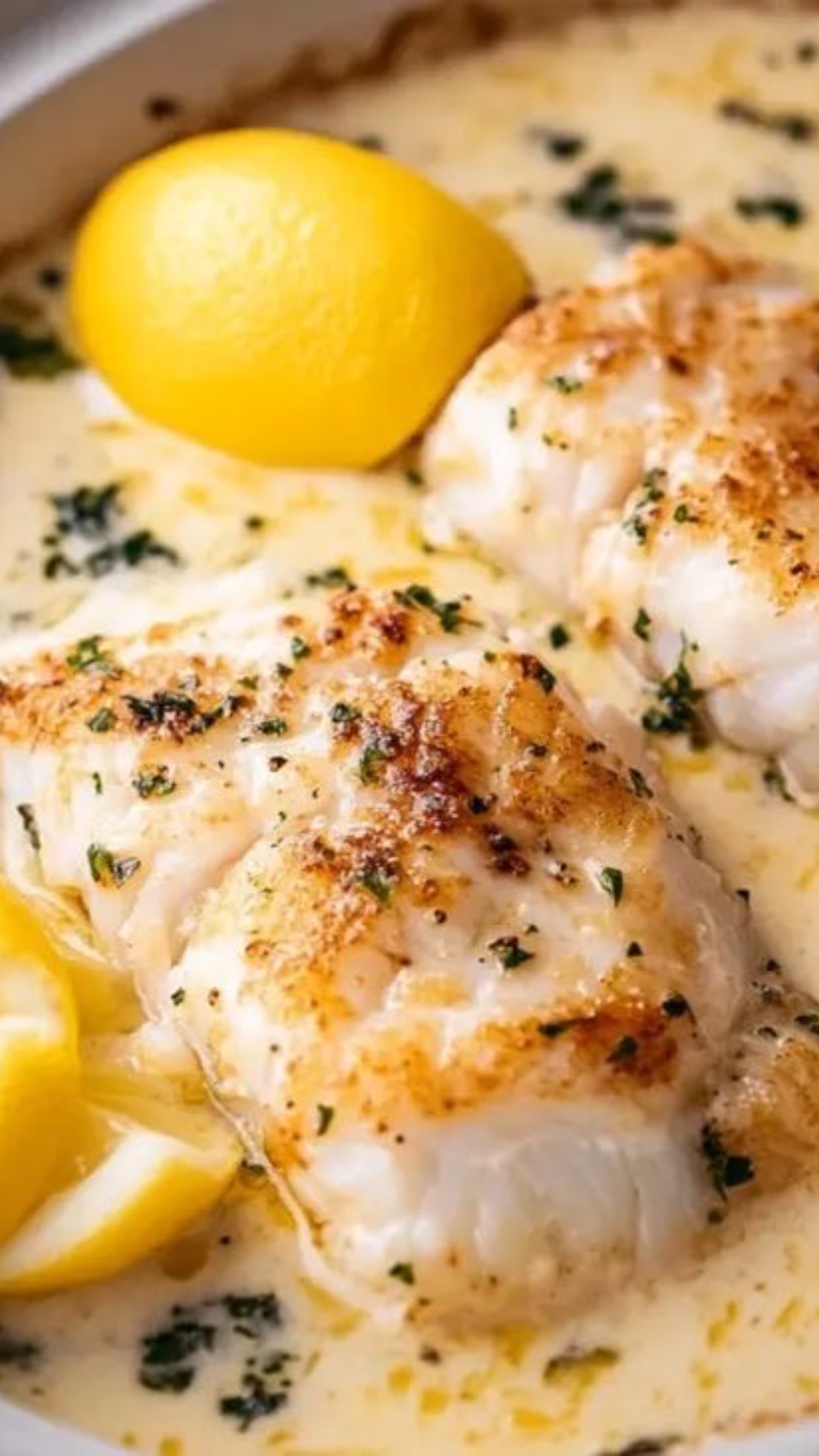 Треска в сливочном соусе #рецепты#еда