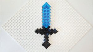 АЛМАЗНЫЙ МЕЧ МАЙНКРАФТ ИЗ ЛЕГО LEGO Diamond Sword Minecraft MOC #minecraf