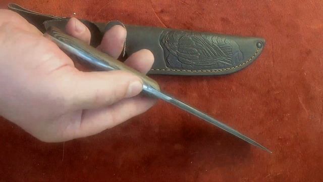 Нож Шайтан  (дамасская сталь) Https://korenok.ru