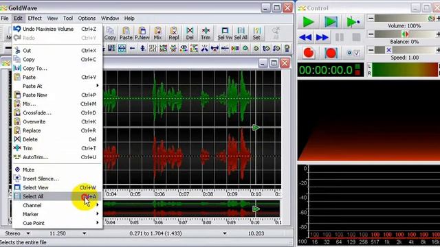 Как убрать шум из аудио в GoldWave-5.70 смотреть онлайн
