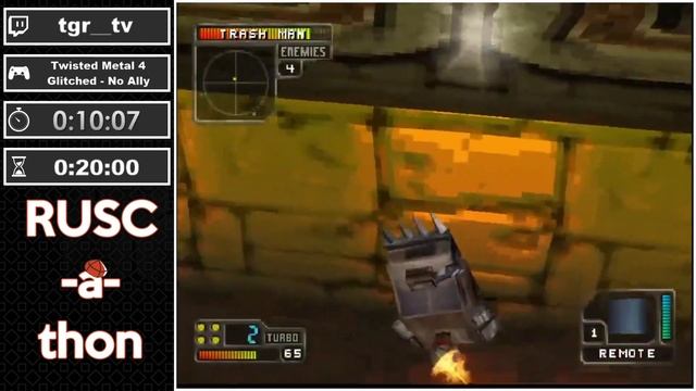 RUSC-a-thon 2019 Twisted Metal 4 (Glitched - No Ally) от TGR