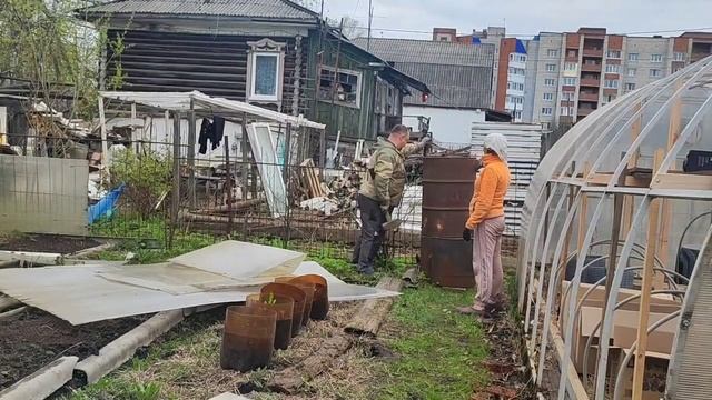 Рассада без теплицы/Как пройдет ночь?#жизнь#garden#дача#ц?