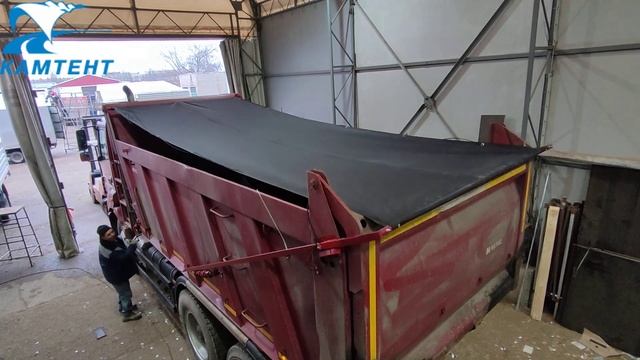 КАМАЗ 6580 полог с пружинным механизмом