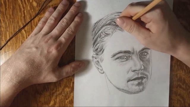 #ArtGaP Портрет простым карандашом Леонардо Ди Каприо. Часть 02🎨. Музыка NEFFEX — Inside