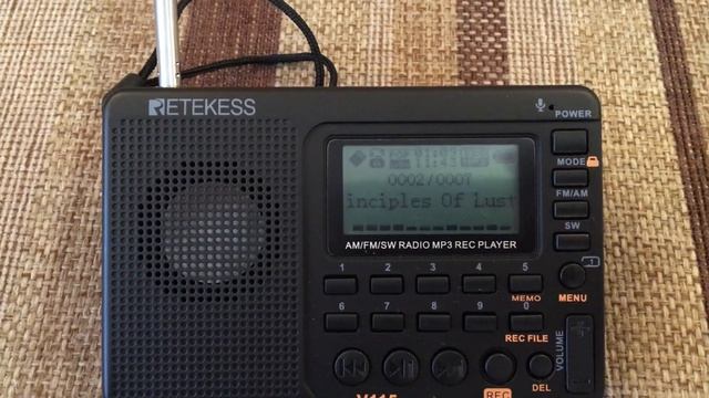 Retekess V-115. Тест на якість звуку з мп3 плеера.