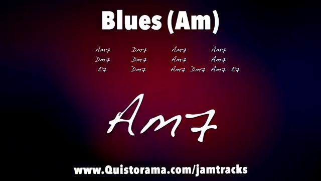 Super Slow Blues Jam Sexy Guitar Backing Track - A Minor