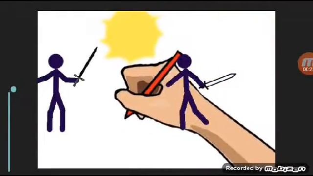 Живой рисунок мальчика (мультфильм)