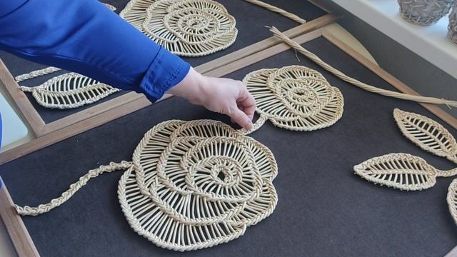 Плетение панно из бумажной лозы. Перигор. Декор для до?