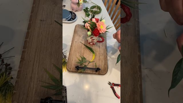 Мини букет из мыльных цветов.