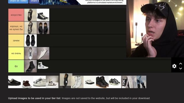 ТИР-ЛИСТ ОБУВИ MAISON MARGIELA
