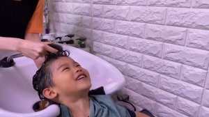 vlog🇰🇷:первый раз сделали завивку сыну😍/корейская пр