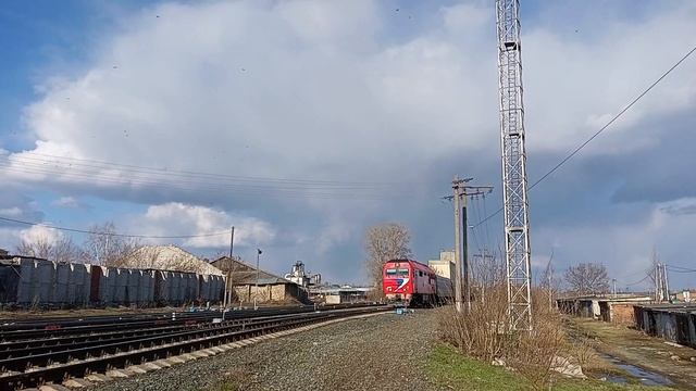 ТЭП70БС-090 ВИШНЯ! С ПАССАЖИРСКИМ ПОЕЗДОМ 