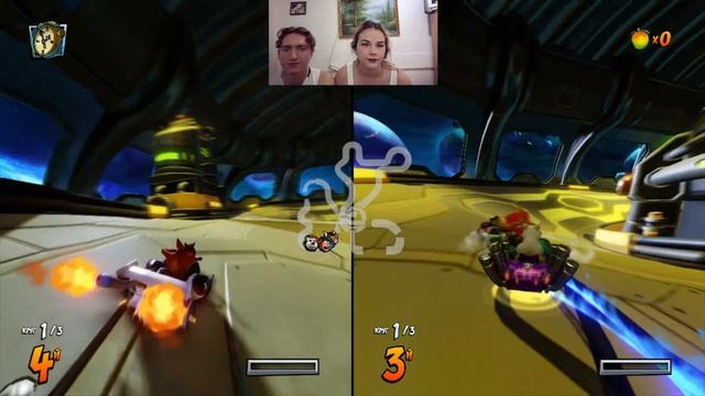 Crash Team Racing Nitro-Fueled (CTR) - ВСЕ ТРАССЫ ГОНКИ НА ДВОИХ (ЧАСТЬ 1 смотреть онлайн