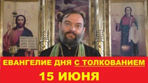 Евангелие дня 15 июня с толкованием. Священник Валерий Сосковец