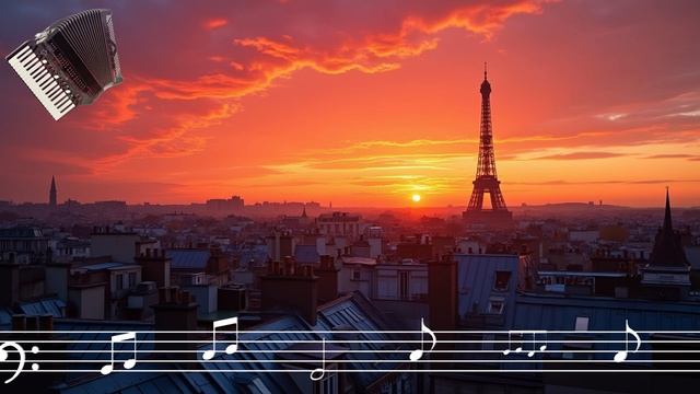 Аккордеон | Закат Над Крышами Парижа | Романтические М?
