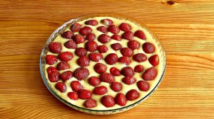 Простой Пирог с Клубникой к Чаю/Вкусный Рецепт Пирога с  Любыми Ягодами