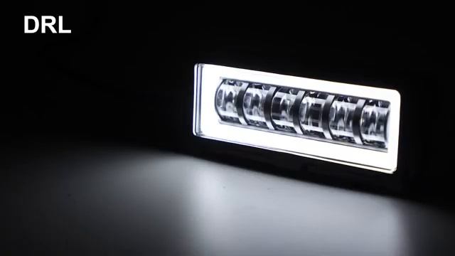 LED фара 30W с четкой световой границей и ДХО 125х50 мм - бел? смотреть онлайн