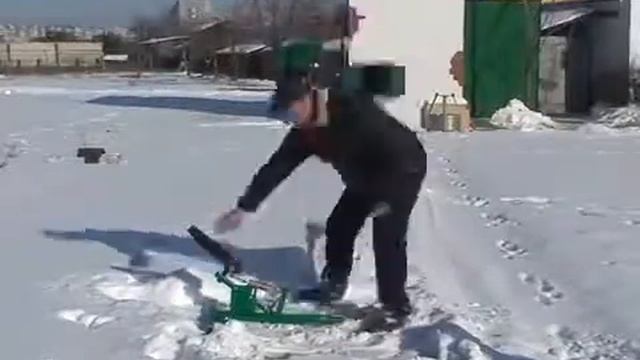 Метательная машина "Конкорд" - робота в зимних условия смотреть онлайн