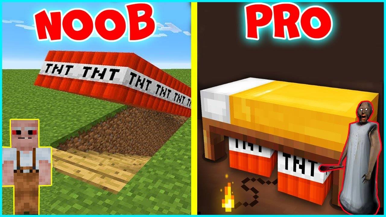 БАБКА ГРЕННИ И GRANDPA ПОСТРОИЛИ ЛОВУШКИ ДЛЯ МОНСТРОВ НУБА И ПРО В МАЙНКРАФТ НУБ В MINECRAFT GRANNY смотреть онлайн