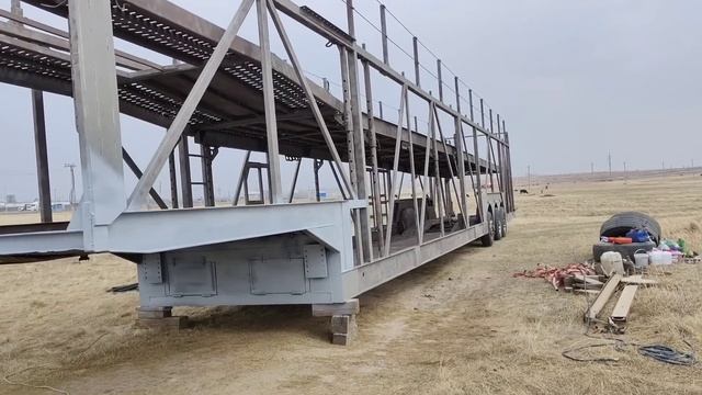 Пескоструйная обработка прицепа