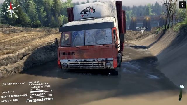 SPIN TIRES Kamaz-53212 MOD + Downloadlink   КамАЗ-53212