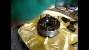 СНИМАЕМ И ЧИСТИМ ПОЛЬСКИЙ ПАТРОН 160 НА ТОКАРНОМ 16Б05А