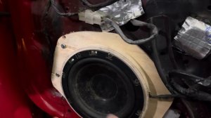 Сабвуферы DL Audio Barracuda 6.5 Flat в двери Mitsubishi Eclipse II