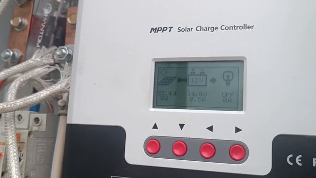 Работа Srne 4860 контроллера в пасмурную погоду.