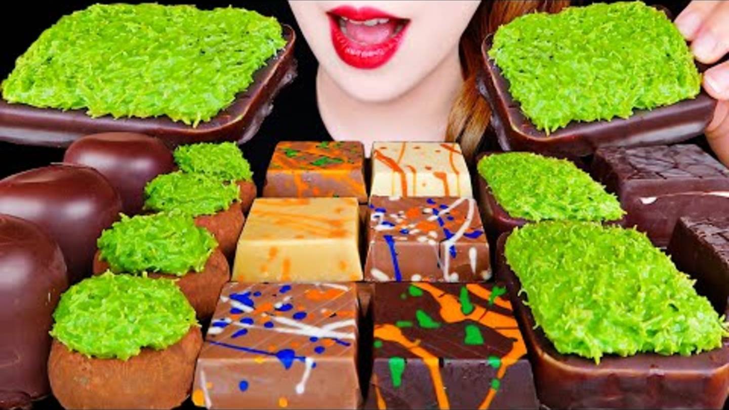 Мукбанг . дубайский шоколад 🍫