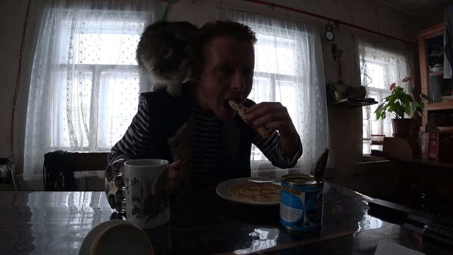 Чай с блинами по-деревенски