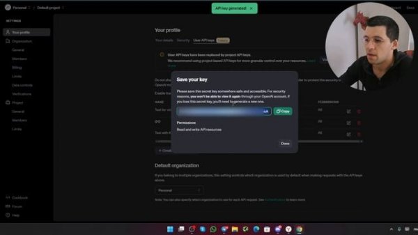 Как создать Open AI API ключ за 1 минуту? Краткая инструкция