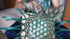 Корзины из упаковочной ленты (Тайское плетение). Часть 2. Окончание