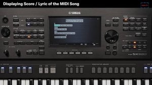 Yamaha SX920 / SX720. Часть 5.  Как воспроизводить песни