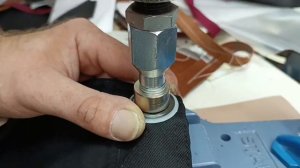 Установка люверсов #31 прессом DEP-2