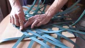 Большая корзина (гексагональное плетение)