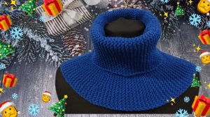 Манишка спицами🧶 Поперечное вязание👍Легко ⚡Просто⚡Доступно 🔥