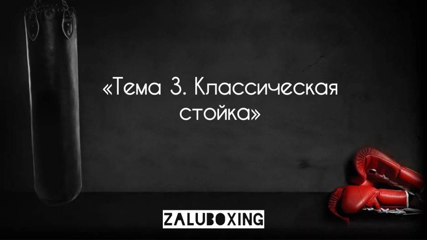 Тема 3. Классическая стойка смотреть онлайн