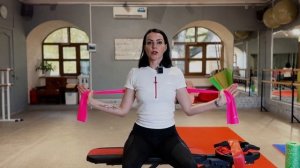 5 упражнений для осанки с фитнес резинкой. Гимнастика ?
