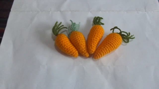 Моркови амигуруми Морковки крючком Carrots Amigurumi