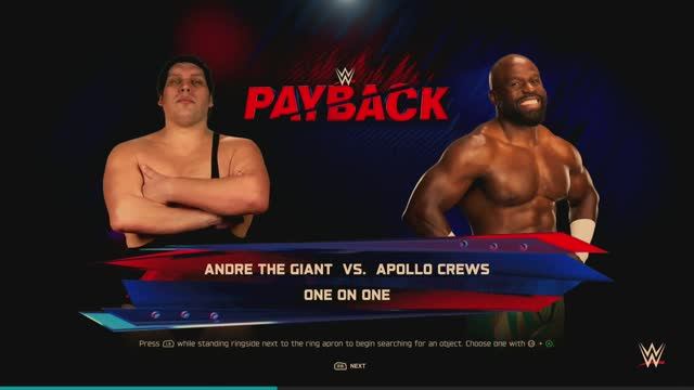 WWE 2K25 PC 12 ANDRE THE GIANT Vs APOLLO CREWS
