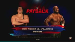 WWE 2K25 PC 12 ANDRE THE GIANT Vs APOLLO CREWS