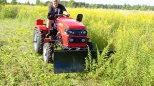 Минитрактор TZR T15 покос переделанной роторной косилко?