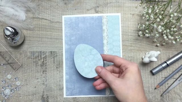 Открытка к Пасхе из бумаги.