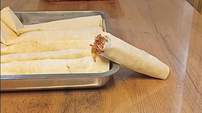 Люля в лаваше по быстрому.