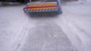 Тротуарный ледокол «НЕВА» в работе. Тестирование техн