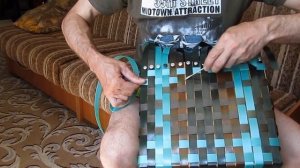 Большая корзина из ПЭТ-лент