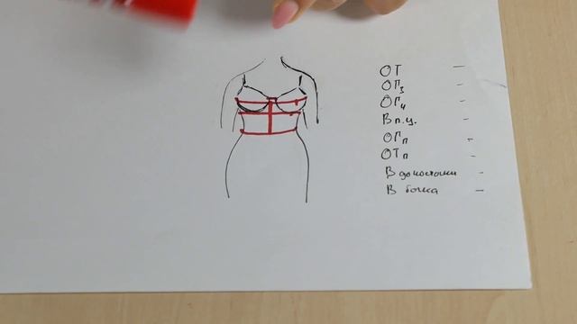 Бюстье. Снятие мерок