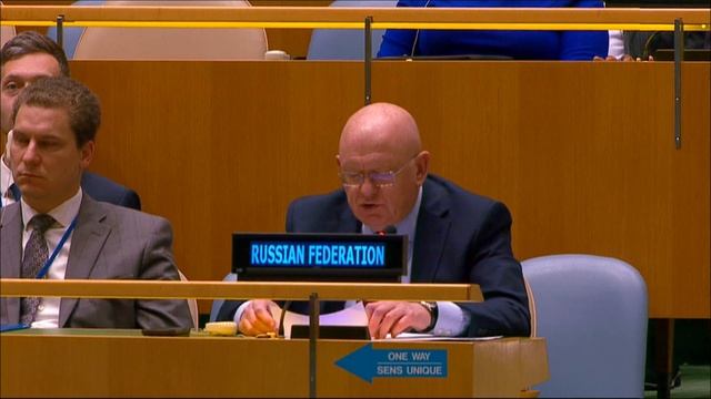Statement by PR Vassily Nebenzia at GA 10th Emergency Special Session смотреть онлайн